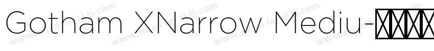 Gotham XNarrow Mediu字体转换